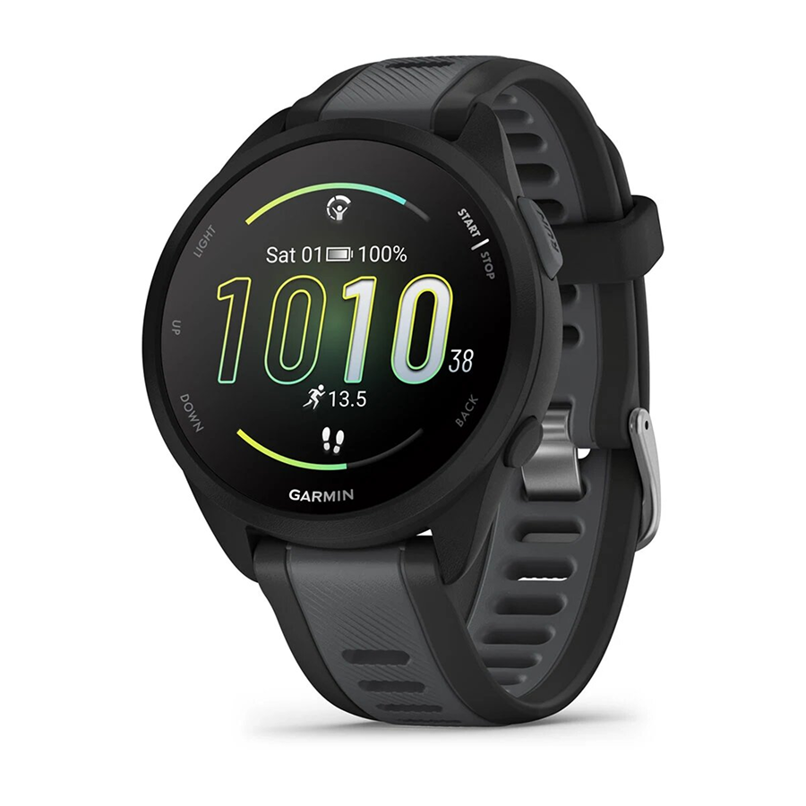 Garmin Forerunner® 165 Music, Siyah/Slate Gri