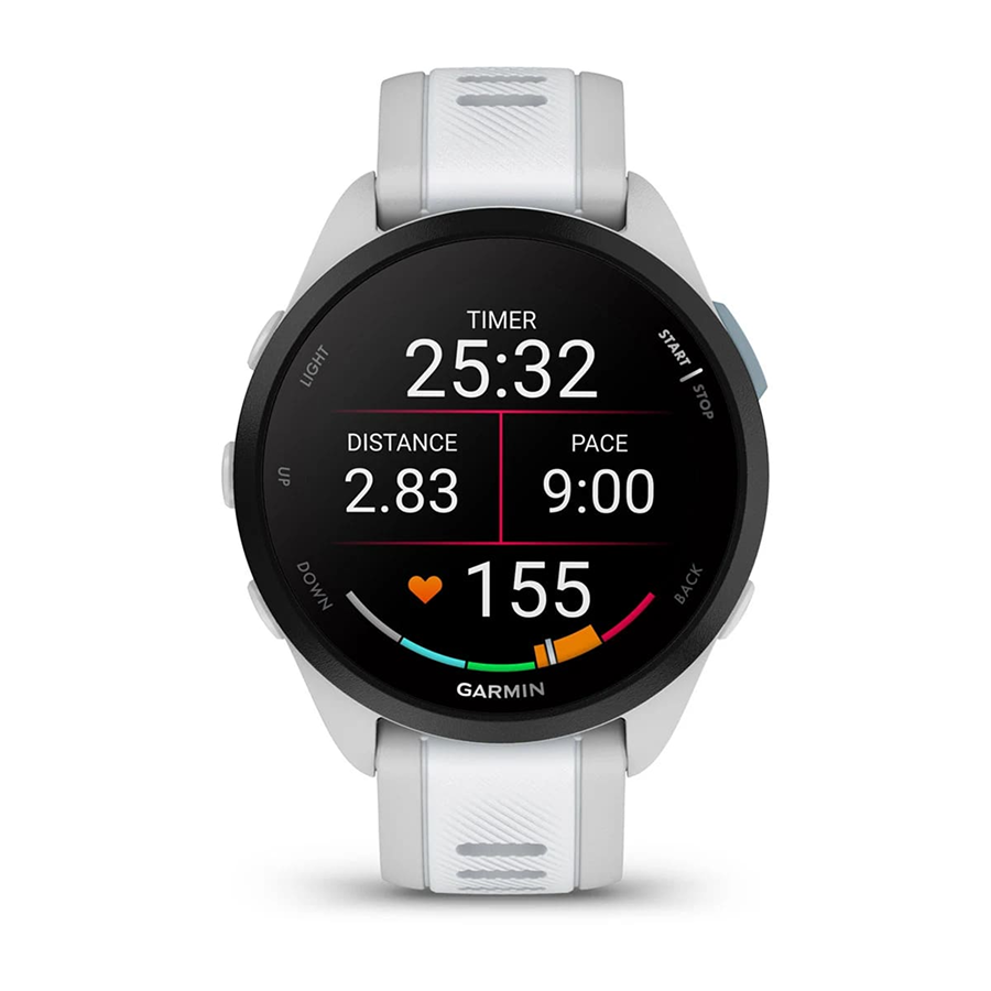 Garmin Forerunner® 165 Music, Sis Grisi/Beyaz