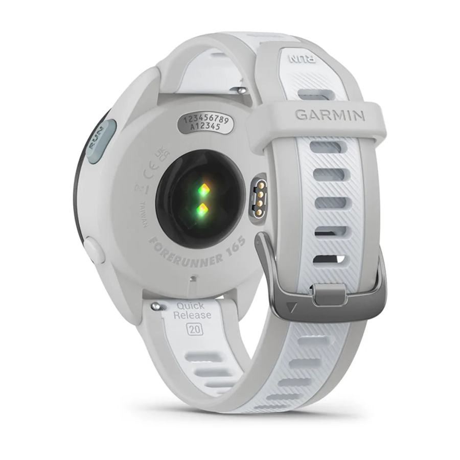 Garmin Forerunner® 165 Music, Sis Grisi/Beyaz