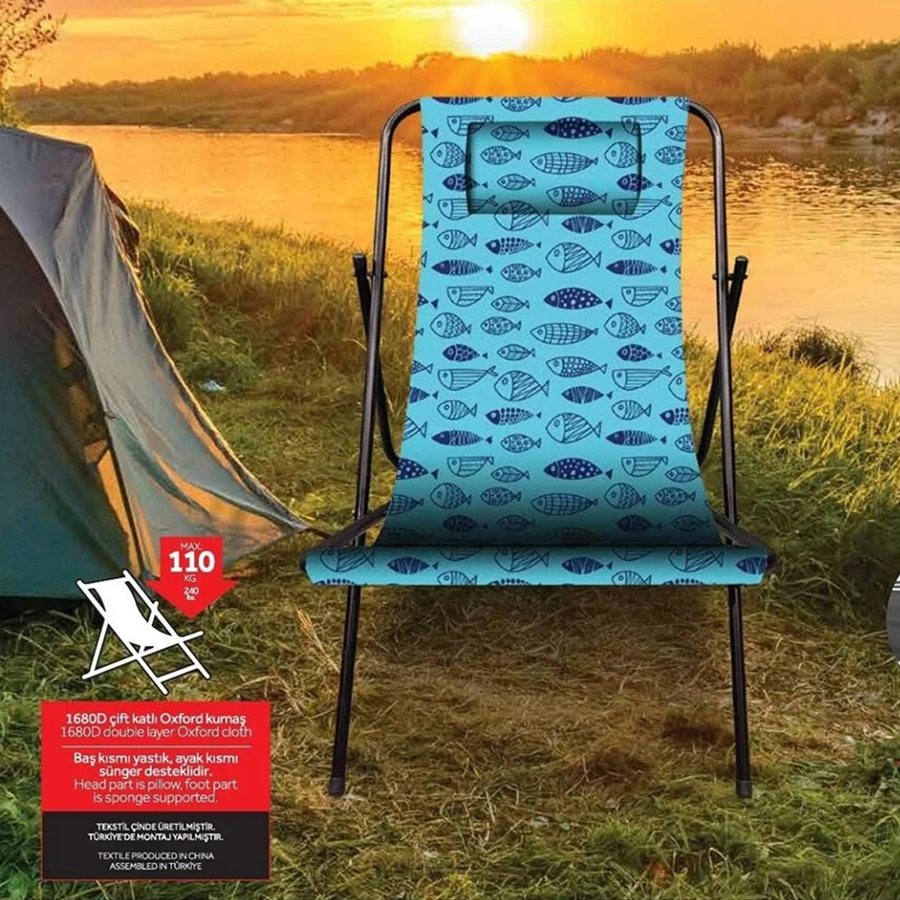 Voit Camping and Beach Chair - Blue