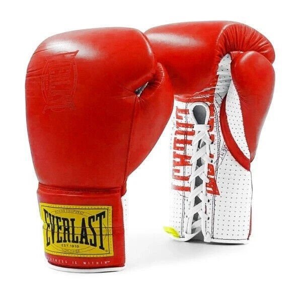 Everlast 1910 Pro Fight Boxing and MMA Gloves - Red - 8 Oz