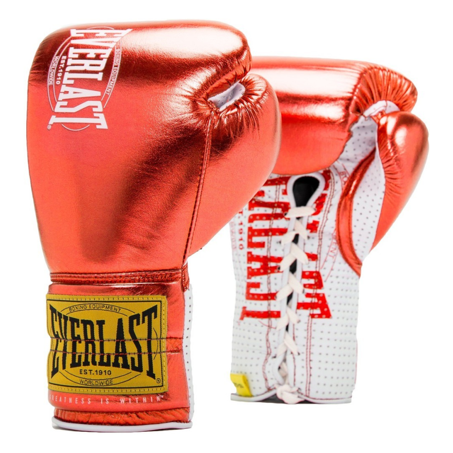Everlast 1910 Pro Fight Boxing and MMA Gloves - Red - 10 Oz