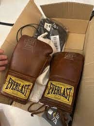 Everlast 1910 Brown Sparring Gloves 12 Oz