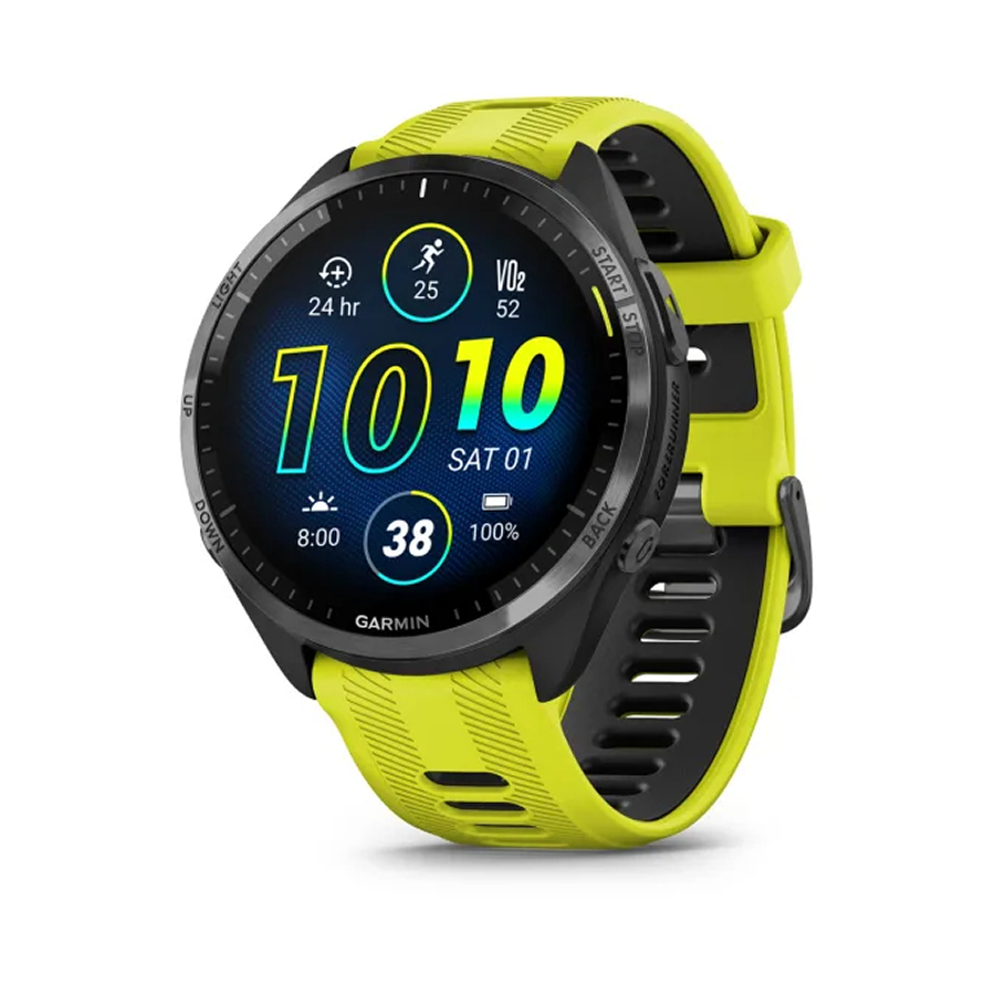 Garmin Forerunner 965, Karbon Gri DLC Titanyum Sarı | Siyah