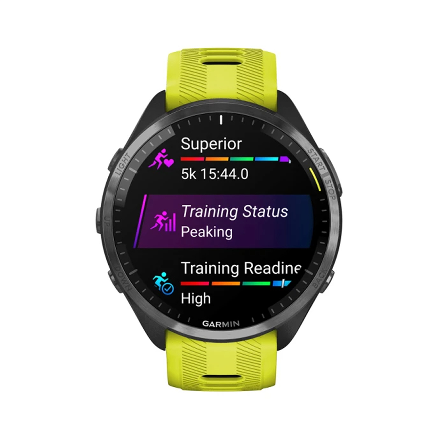 Garmin Forerunner 965, Carbon Gray DLC Titanium Yellow | Black