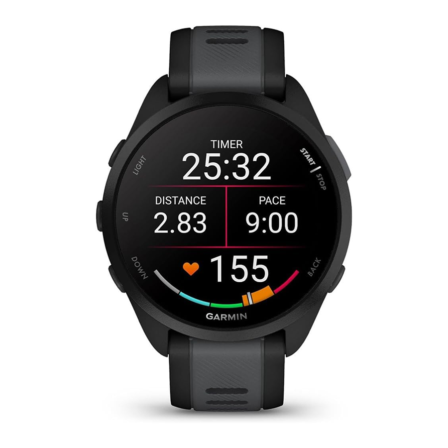 Garmin Forerunner® 165, Siyah/Slate Gri