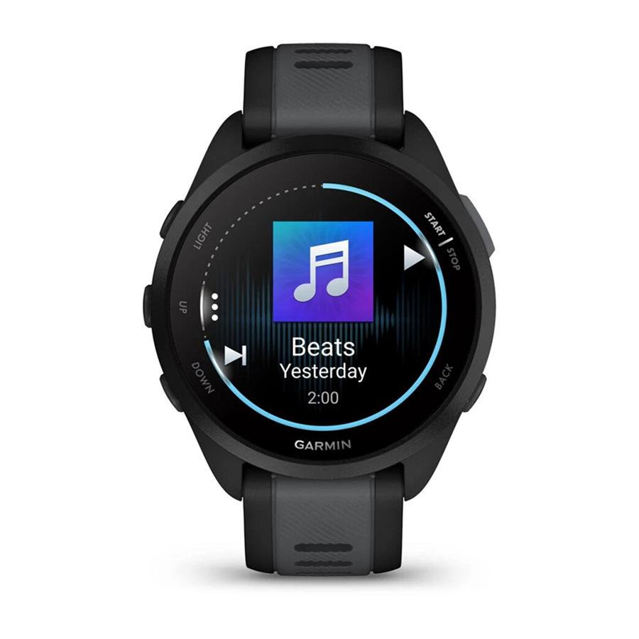 Garmin Forerunner® 165 Music, Siyah/Slate Gri