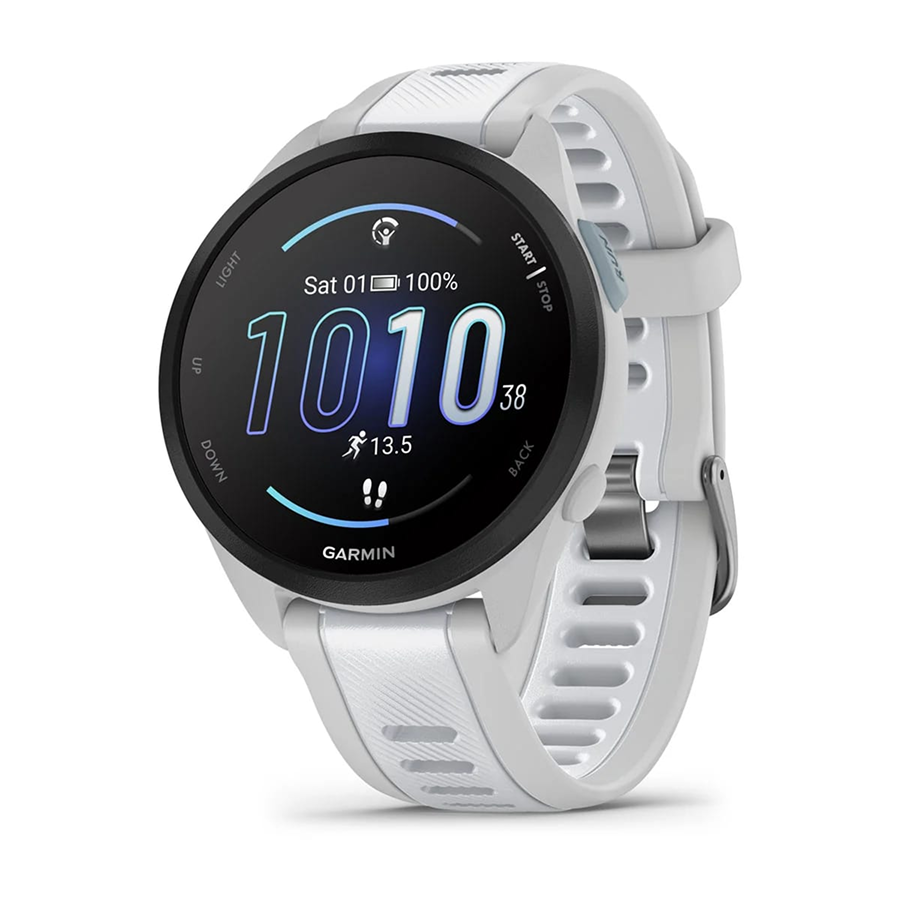 Garmin Forerunner® 165 Music, Fog Gray/White