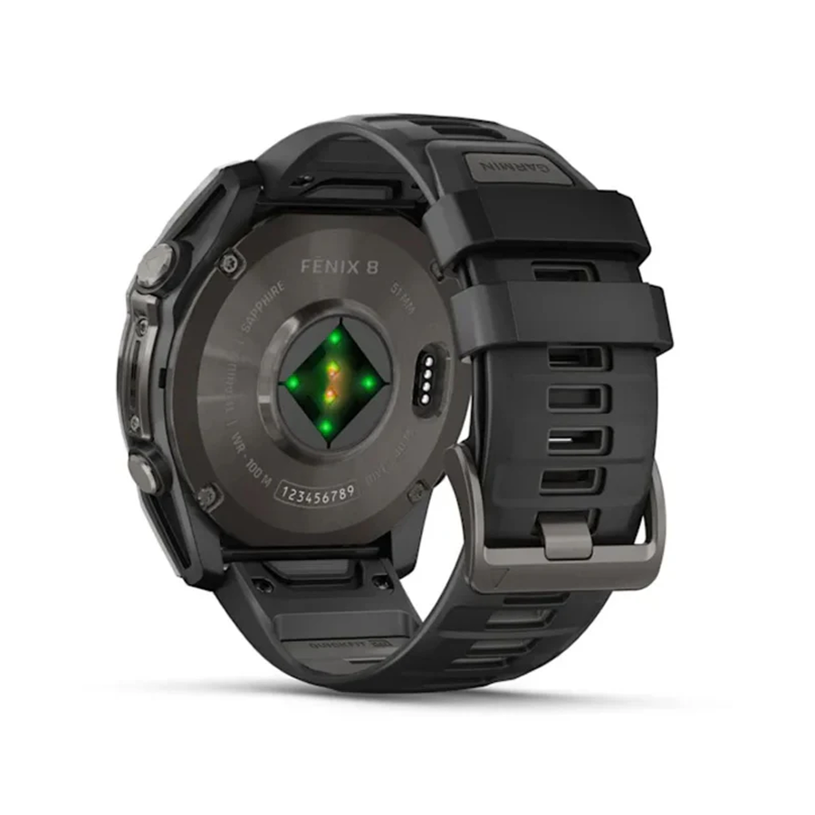 Garmin fenix® 8 – AMOLED 51 mm Sapphire Carbon Gray Titanium / Siyah