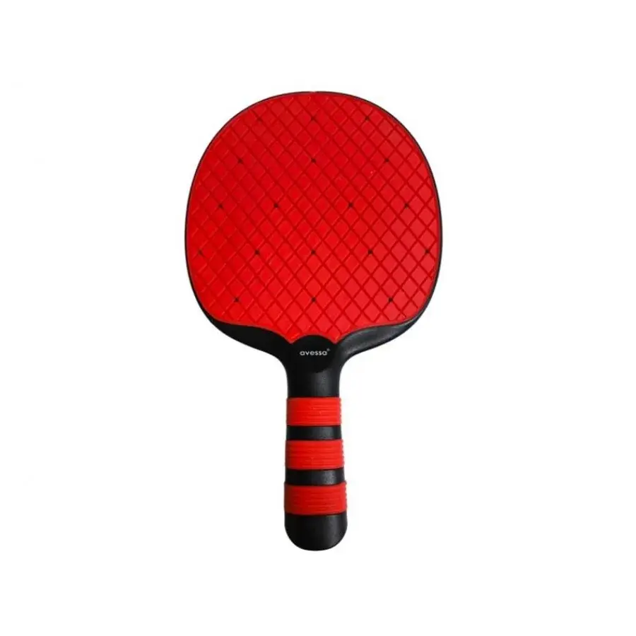 Rubber-PP Plastik Masa Tenisi Raketi - Kırmızı