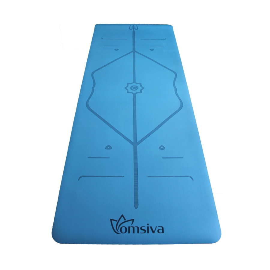OmSiva PU Yoga Mat - Blue