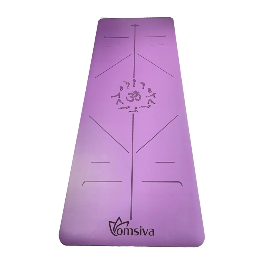 OmSiva PU Yoga Mat - Mor