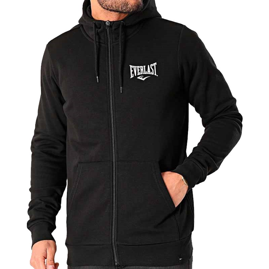 Everlast LIMERICK Men Zipped Sweatshirt - L - Black