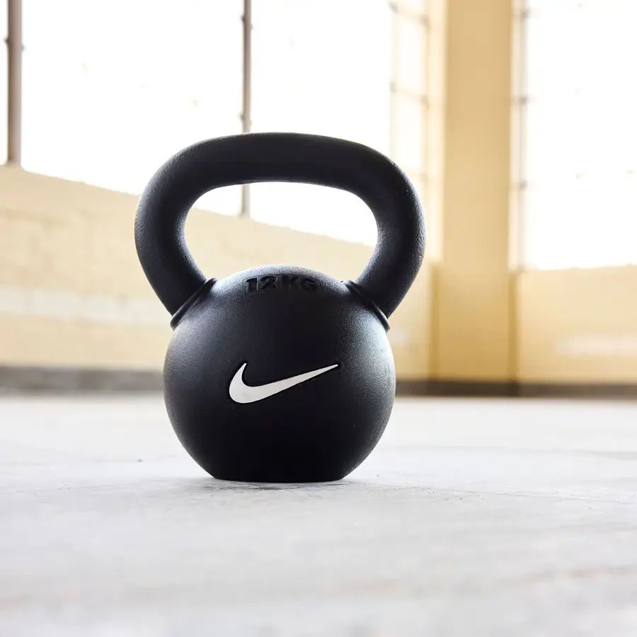 Nike Strength Rubber Coated Kettlebell - Black
