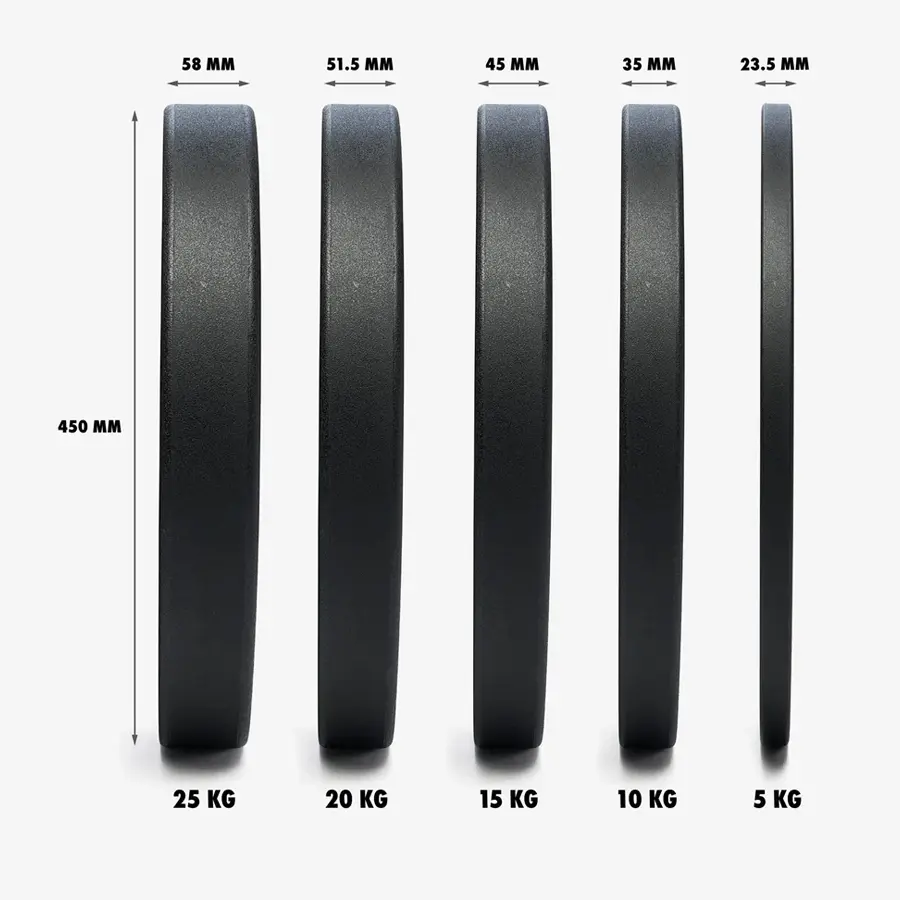 Nike Strength Pro Urethane Bumper Plates - Black