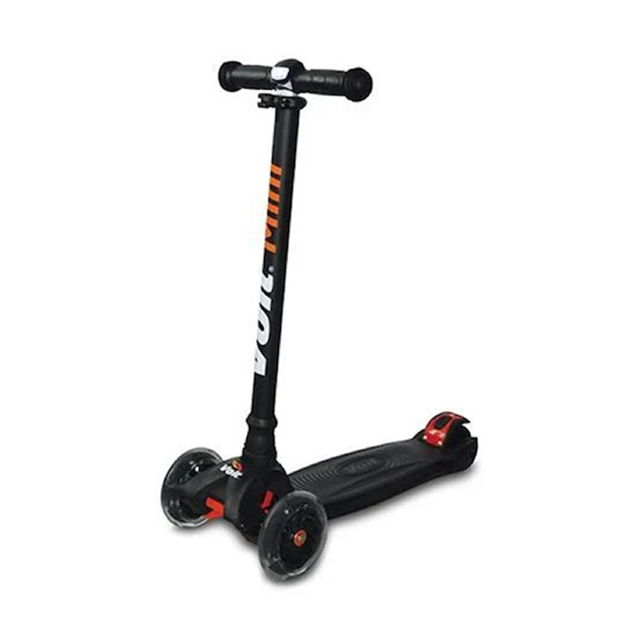 Voit Işıklı 3 Teker Çocuk Scooter - Siyah