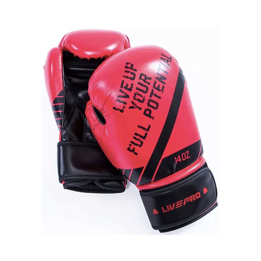 Protech Boxing Gloves - 14 OZ - Red/Black