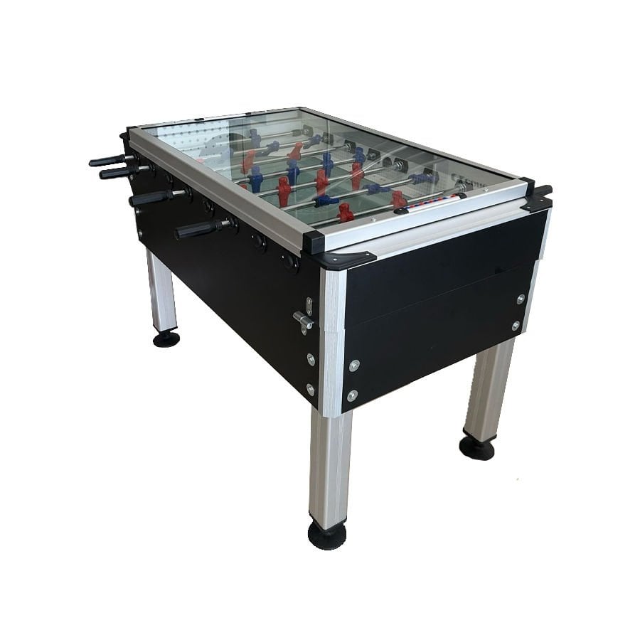 Professional Foosball Table with Glass, LED Lighting and Treasure Compartment | FM-300