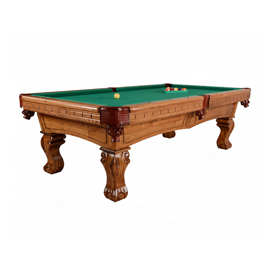 Aker 8ft Carved 16 Ball American Pool Table