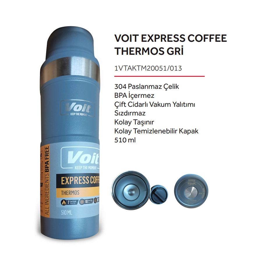 Voit Express Coffee Termos 510 ml - Gri