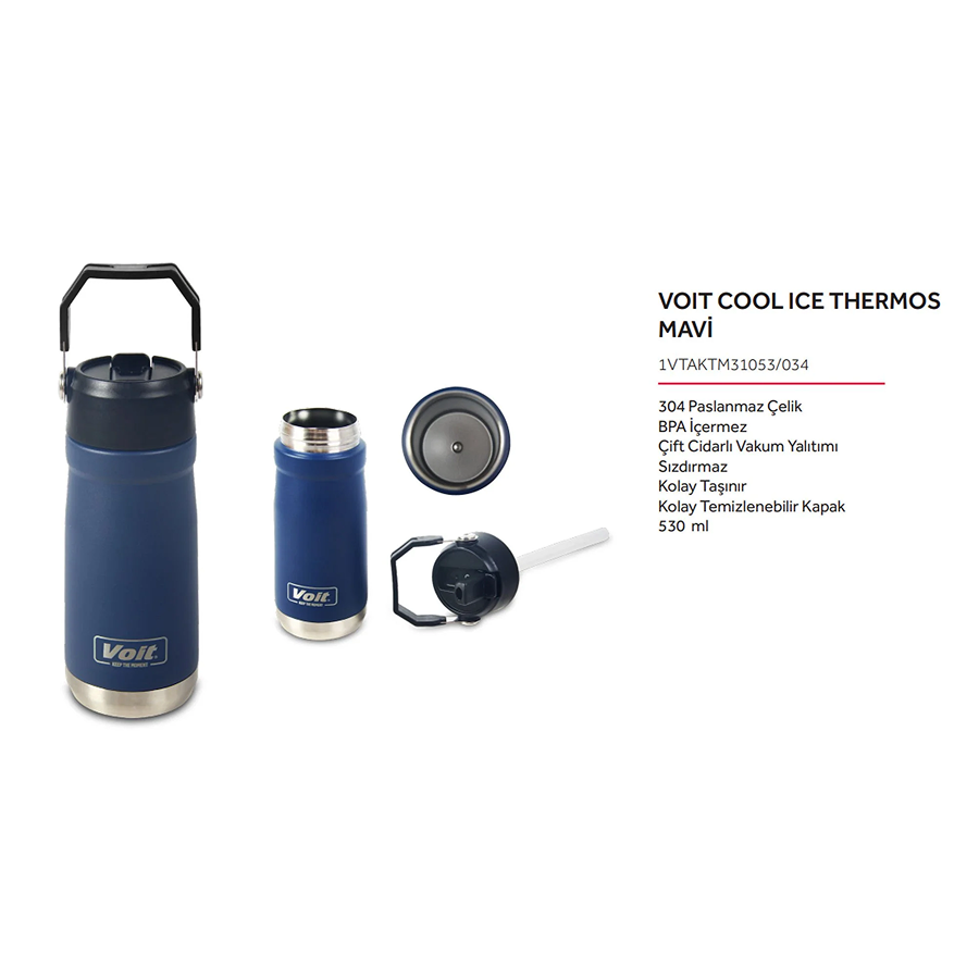 Voit Cool Ice Termos 530 ml - Mavi